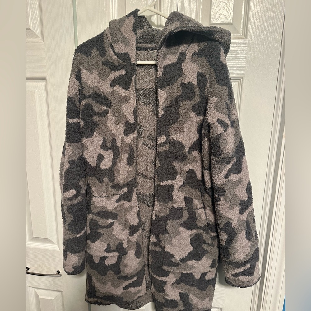 Barefoot Dreams  Hooded Camo Gray/Pewter